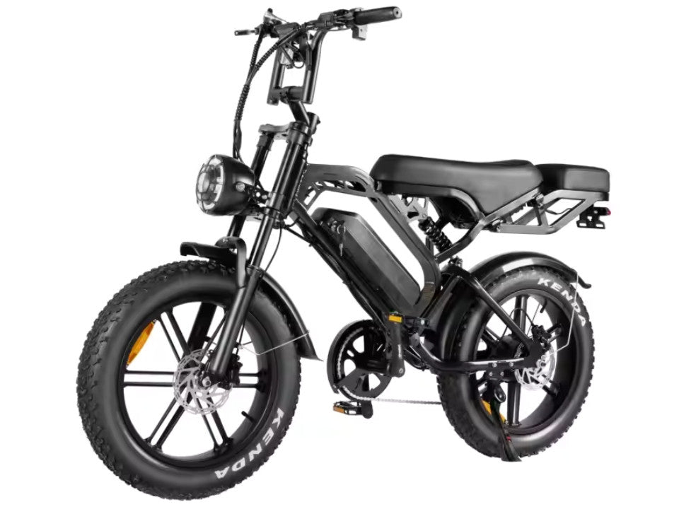Elektrische fatbike kopen – QM V20 PRO Luxury met achterdrager en kussens