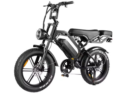 Elektrische fatbike kopen – QM V20 PRO Luxury met achterdrager en kussens