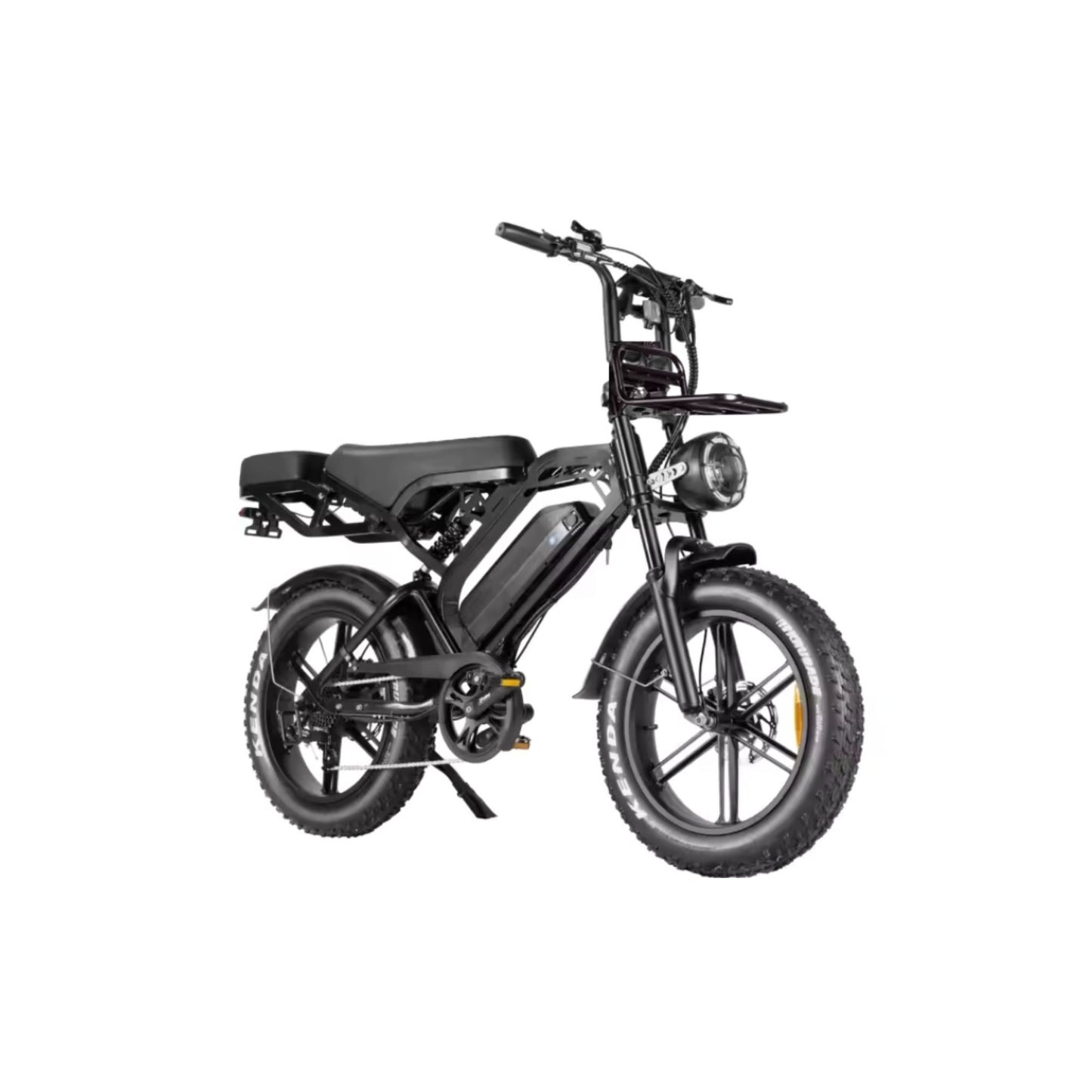 Elektrische fatbike kopen – QM V20 PRO Luxury met achterdrager en kussens