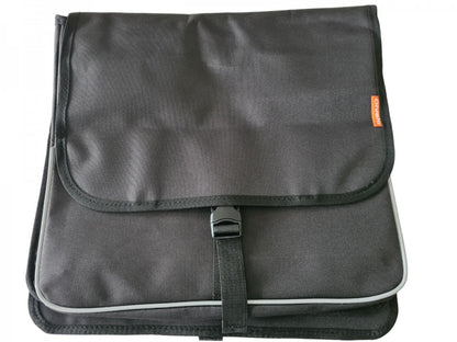 Qivelo Basic Shopper Dubbele Fietstas – 26L | Waterafstotend Polyester – Zwart