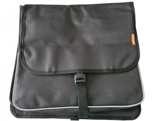 Qivelo Basic Shopper Dubbele Fietstas – 26L | Waterafstotend Polyester – Zwart