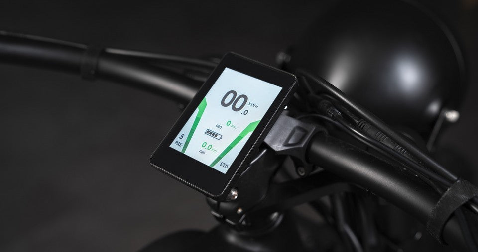 Elektrische fatbike Qivelo Cafe Cruiser zwart – krachtig cruiser design