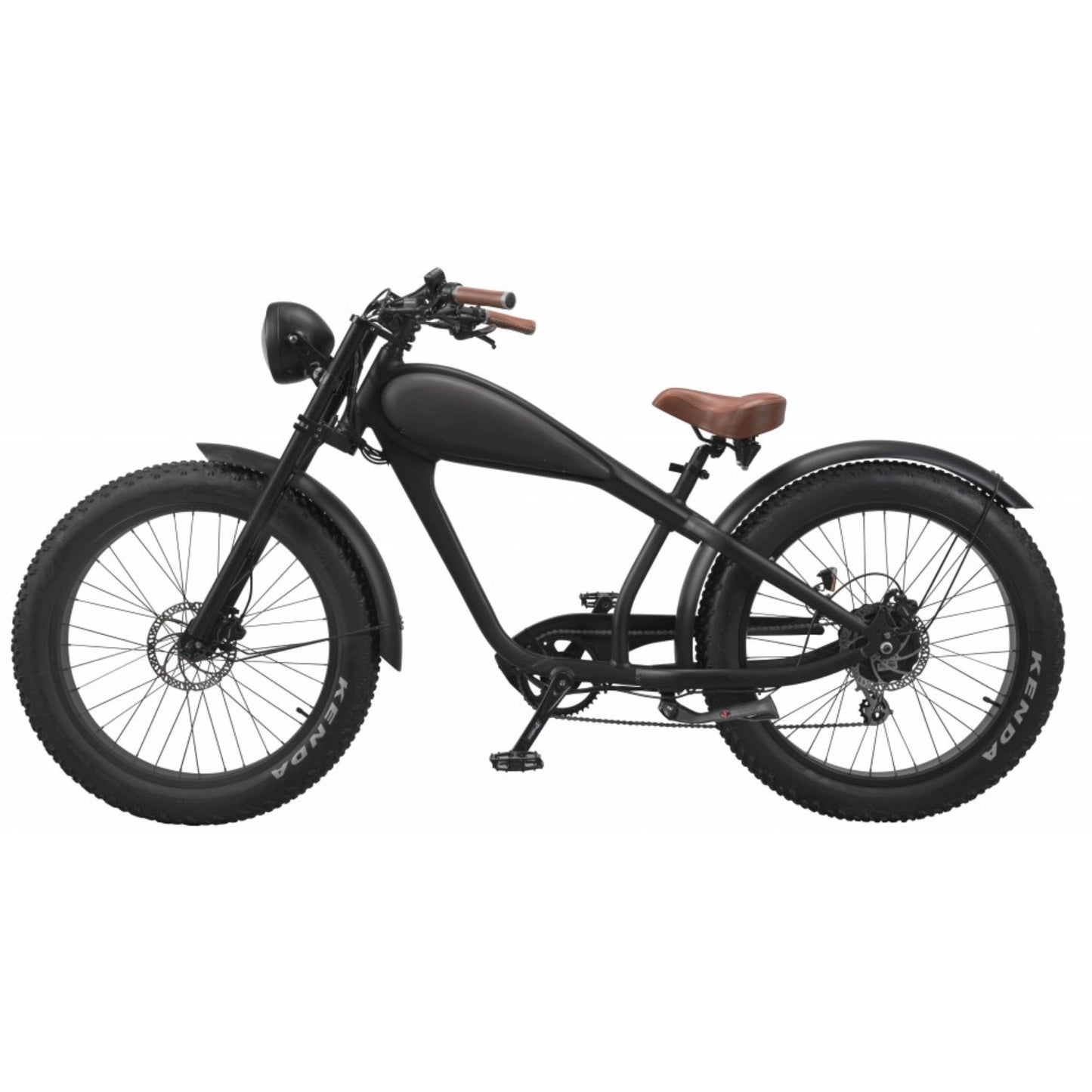 Elektrische fatbike Qivelo Cafe Cruiser zwart – krachtig cruiser design