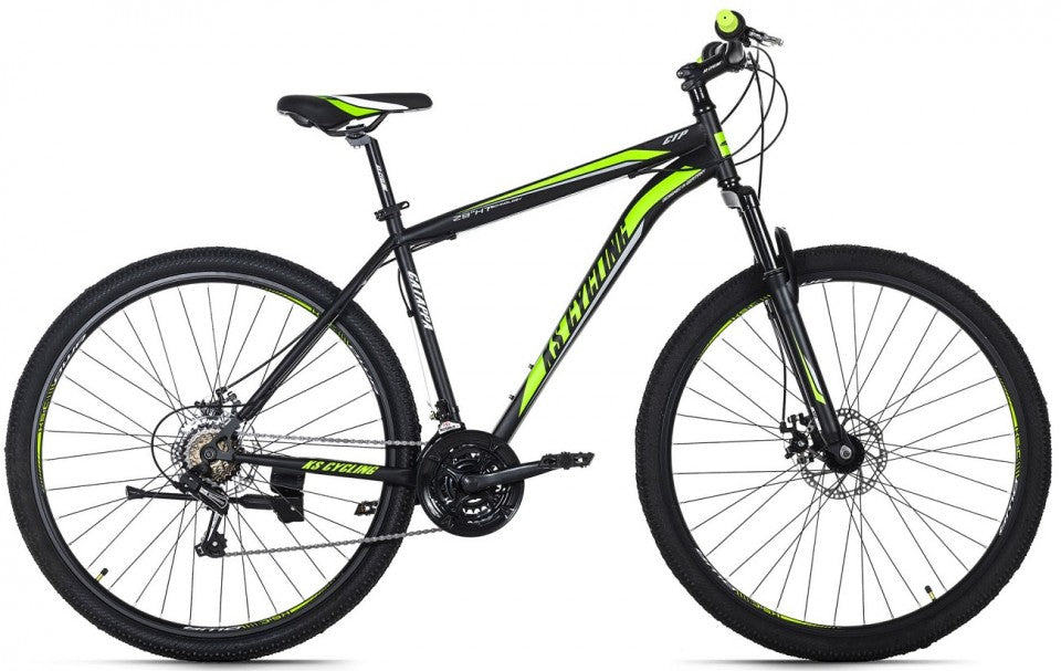 Qivelo Catappa 29 Mountainbike – Herenfiets | 21 Versnellingen, Verende Voorvork – Zwart/Groen
