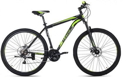 Qivelo Catappa 29 Mountainbike – Herenfiets | 21 Versnellingen, Verende Voorvork – Zwart/Groen