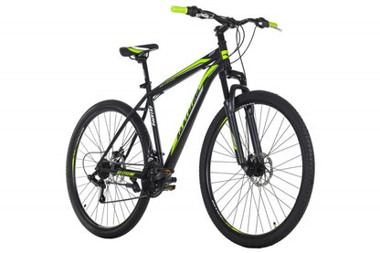 Qivelo Catappa 29 Mountainbike – Herenfiets | 21 Versnellingen, Verende Voorvork – Zwart/Groen