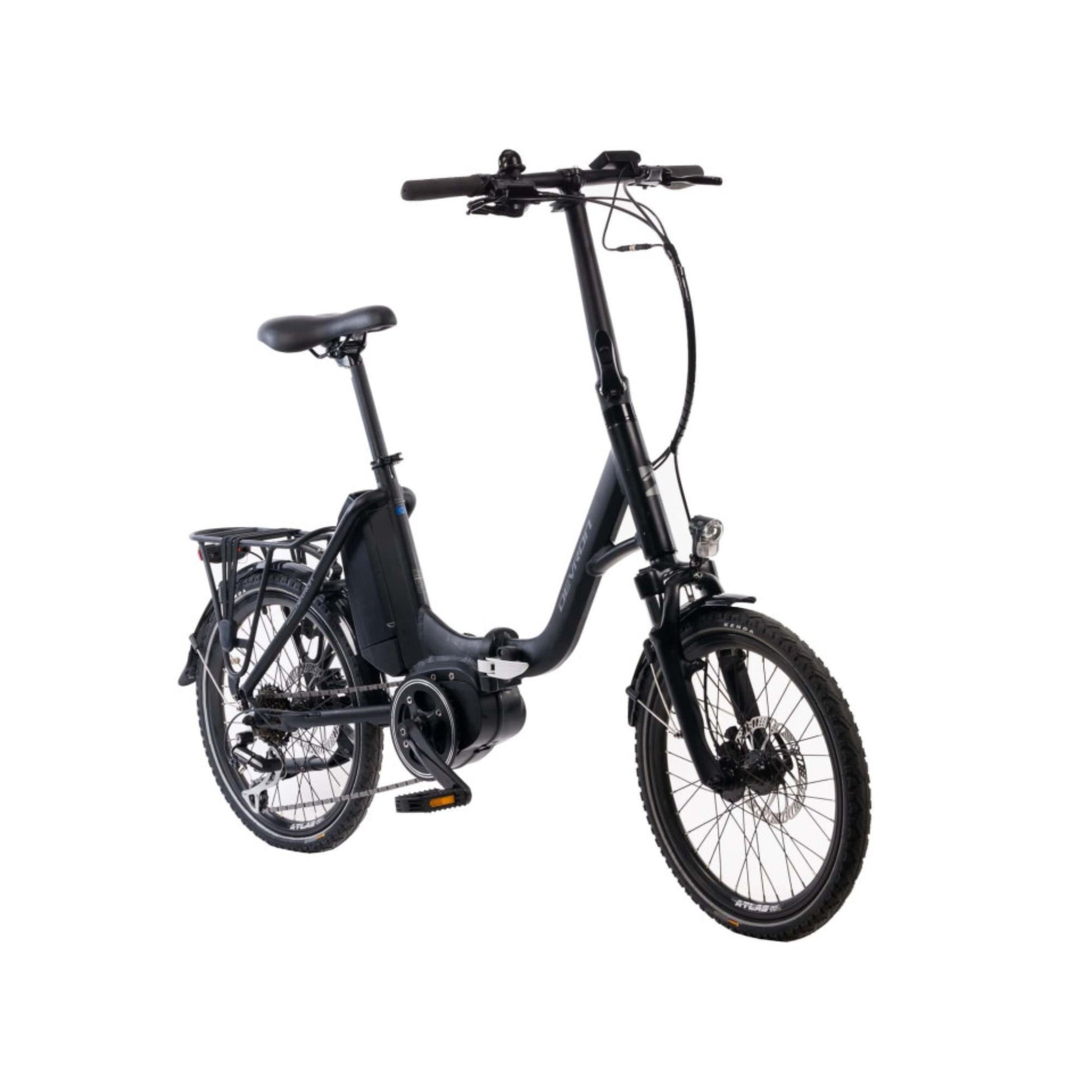 Elektrische vouwfiets 20 inch compact opgevouwen voor transport