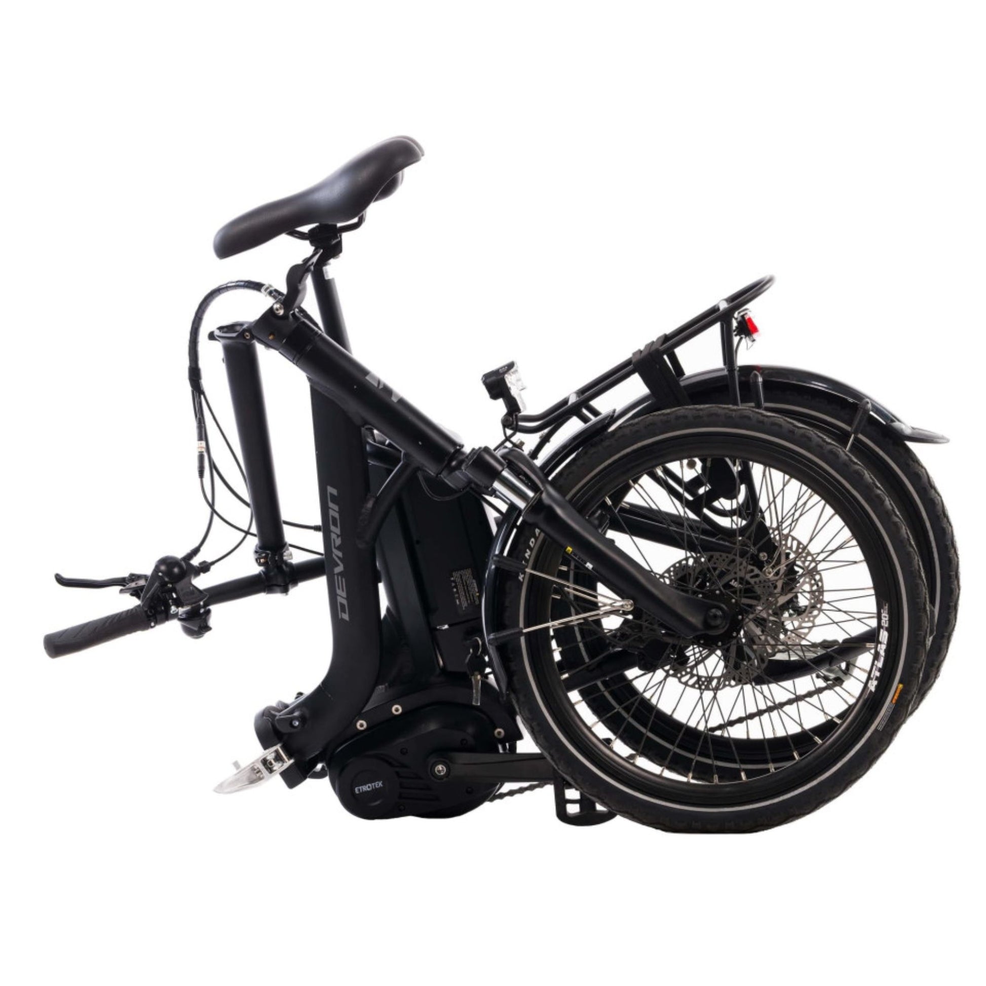 Elektrische vouwfiets 20 inch compact opgevouwen voor transport