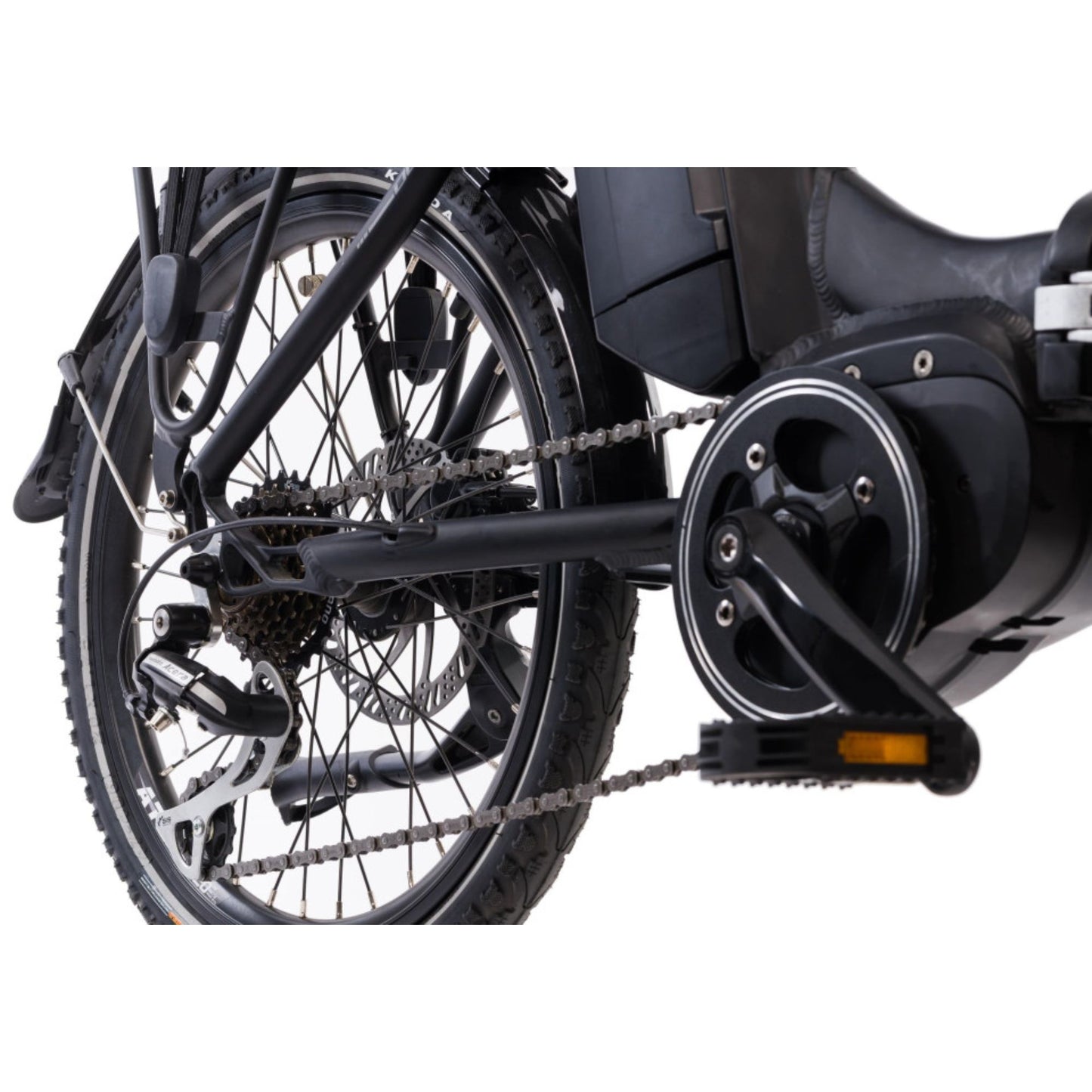 Elektrische vouwfiets 20 inch compact opgevouwen voor transport