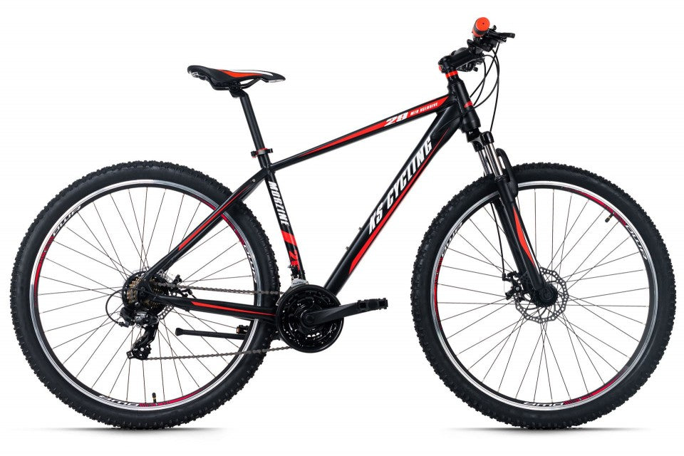 Qivelo Morzine – Stijlvol met Mooie Details | 21 Versnellingen, 29 Inch Wielen – Zwart/Rood