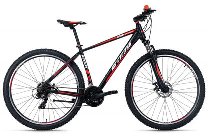 Qivelo Morzine – Stijlvol met Mooie Details | 21 Versnellingen, 29 Inch Wielen – Zwart/Rood