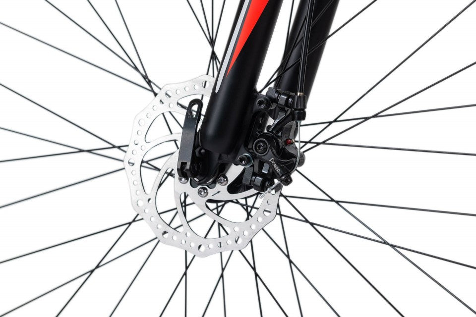 Qivelo Morzine – Stijlvol met Mooie Details | 21 Versnellingen, 29 Inch Wielen – Zwart/Rood