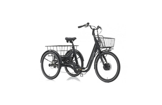 Qivelo Senior Fold | Elektrische Driewieler – stabiel, vouwbaar en comfortabel onderweg – Mat Zwart