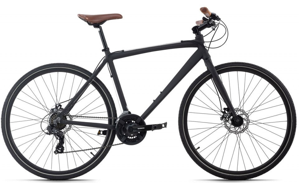 Qivelo UBN77 Hybridefiets – Lichtgewicht Aluminium met Sportieve Look | 21 Versnellingen, Veilig – Zwart