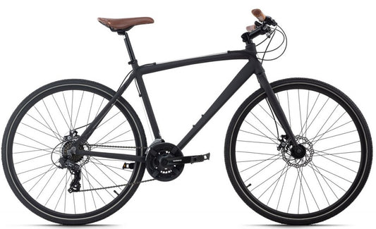 Qivelo UBN77 Hybridefiets – Lichtgewicht Aluminium met Sportieve Look | 21 Versnellingen, Veilig – Zwart