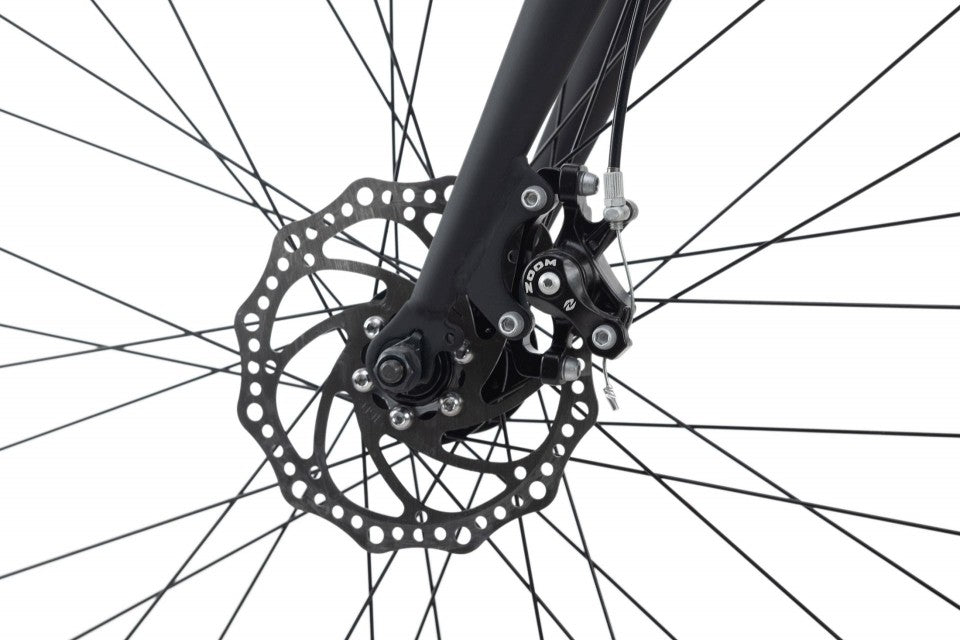 Qivelo UBN77 Hybridefiets – Lichtgewicht Aluminium met Sportieve Look | 21 Versnellingen, Veilig – Zwart