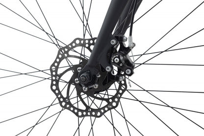Qivelo UBN77 Hybridefiets – Lichtgewicht Aluminium met Sportieve Look | 21 Versnellingen, Veilig – Zwart