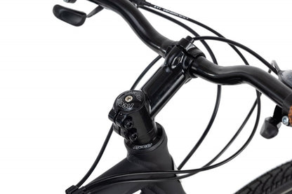 Qivelo UBN77 Hybridefiets – Lichtgewicht Aluminium met Sportieve Look | 21 Versnellingen, Veilig – Zwart