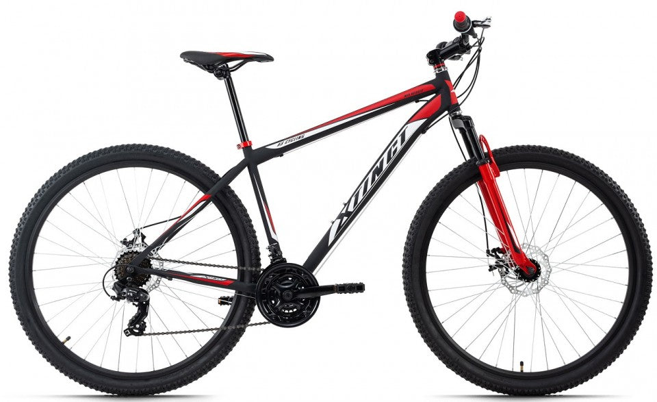 Qivelo Xtinct Hardtail Mountainbike - Stoer Design | 21 Versnellingen, 29 Inch Wielen - Zwart/Rood