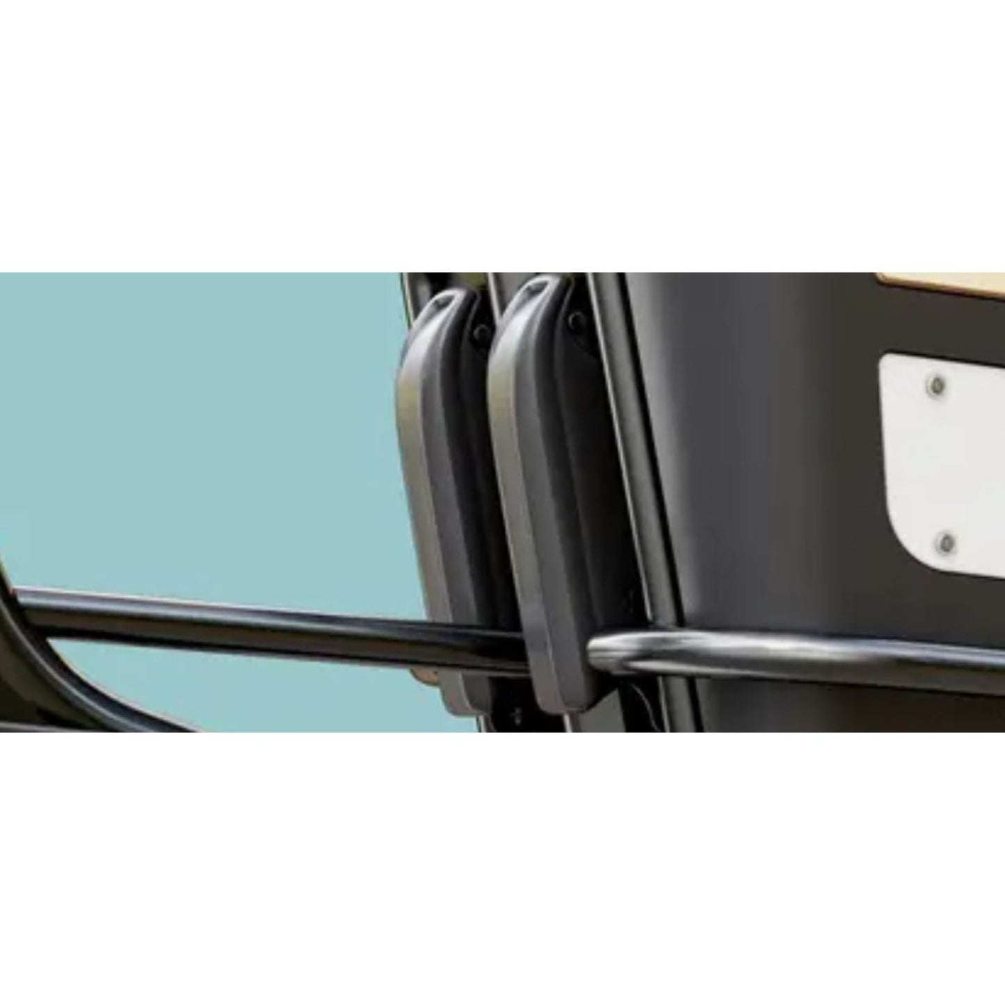 Elektrische bakfiets tweewieler met ruime kunststof bak en veiligheidsriemen