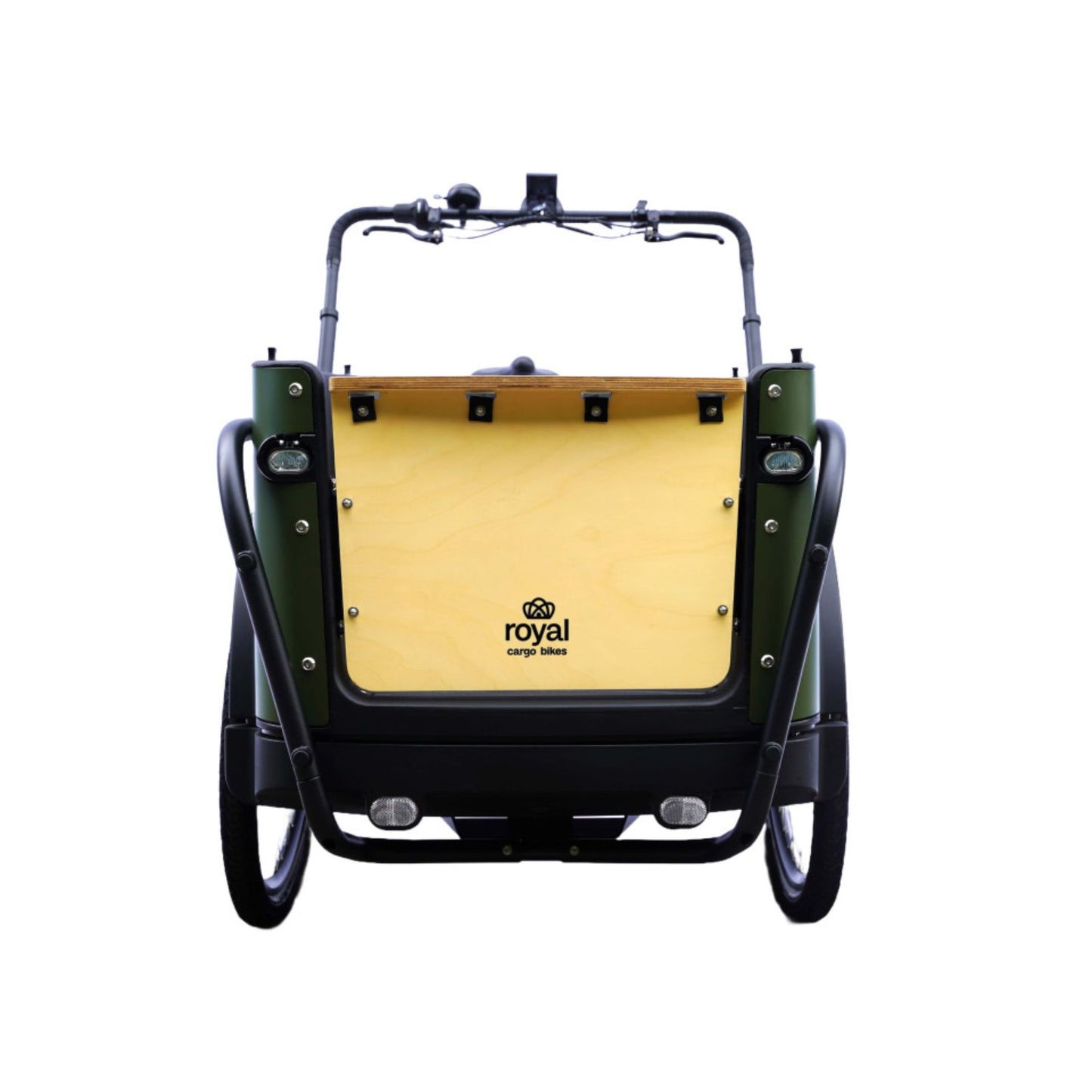 Elektrische bakfiets driewieler met ruime kunststof bak voor 4 kinderen