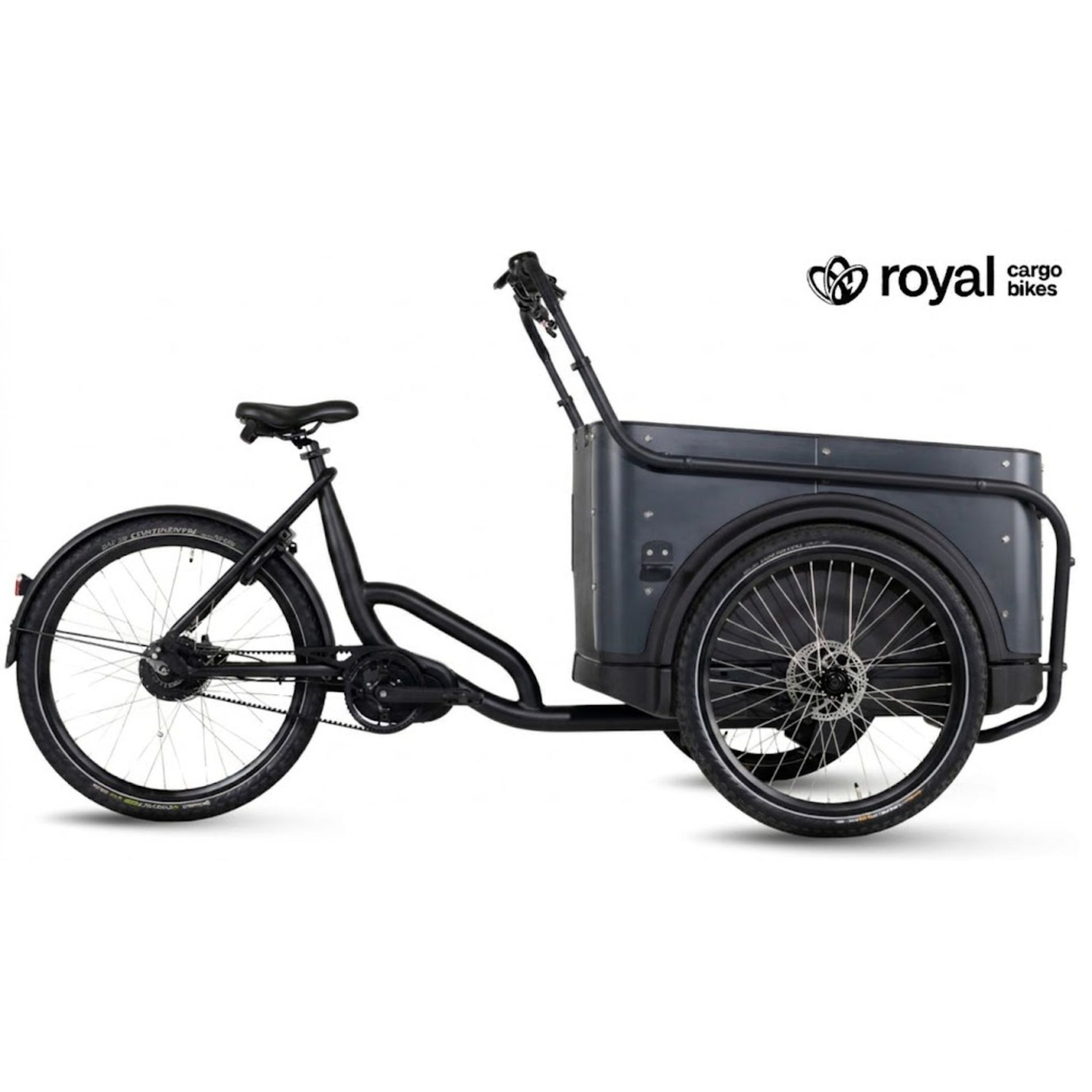 Elektrische bakfiets 3 wielen Royal 3W Premium Plus met ruime kunststof bak