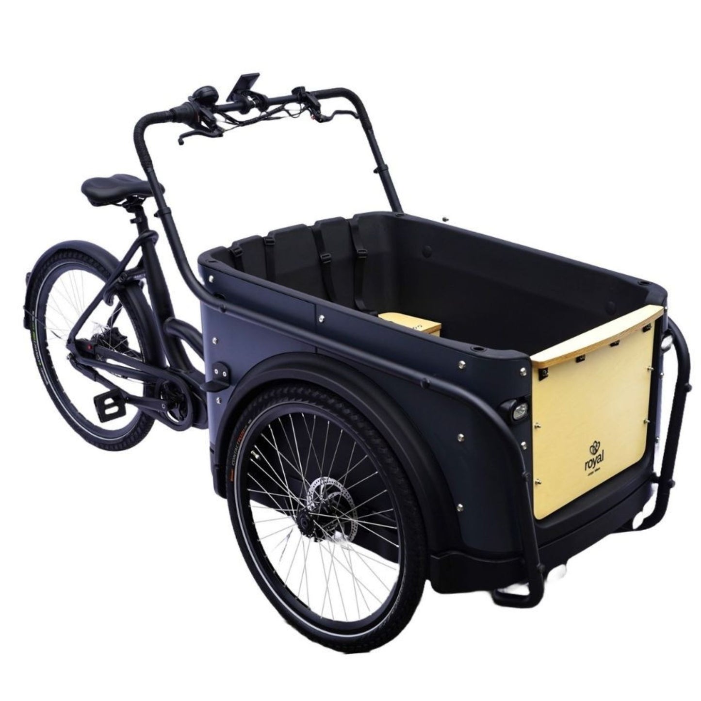 Elektrische bakfiets 3 wielen Royal 3W Premium Plus met ruime kunststof bak