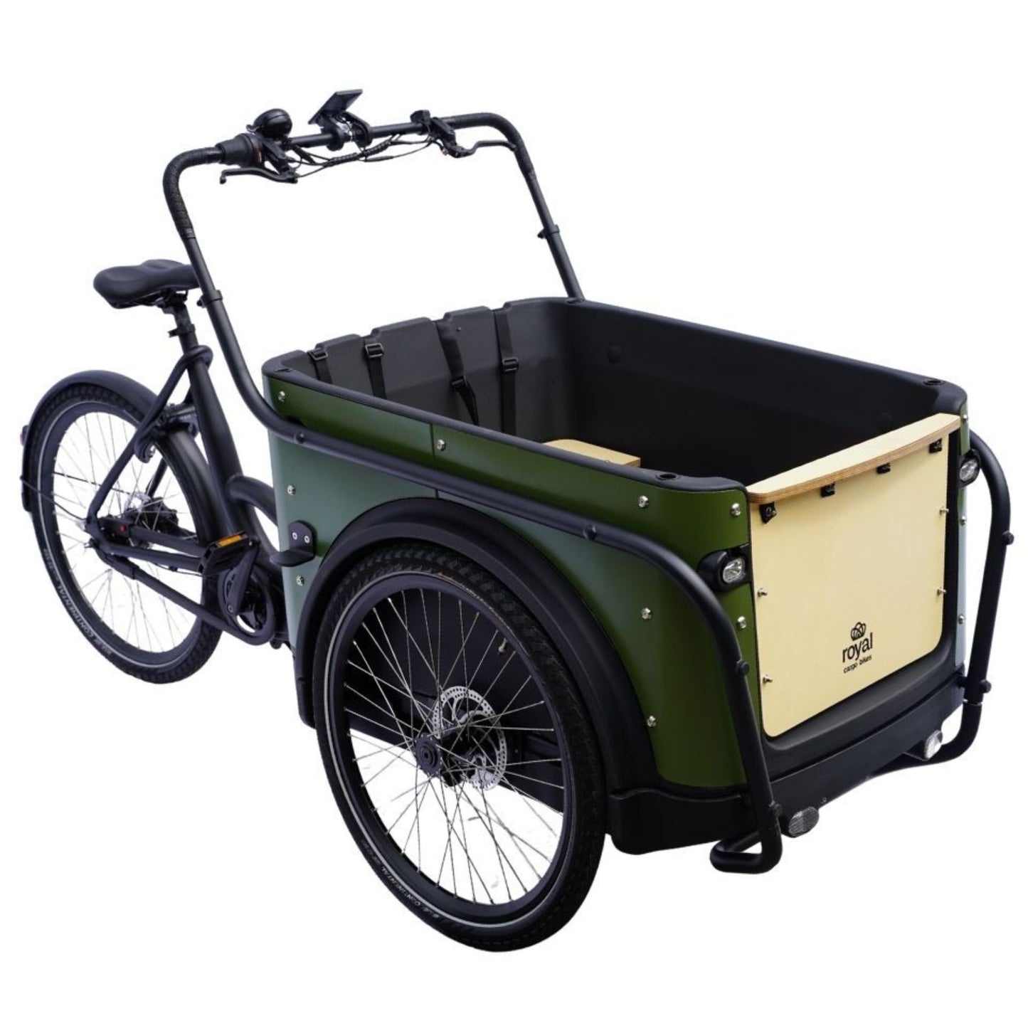 Elektrische bakfiets 3 wielen Royal Cargo Bike 3W Premium met kindervoorzitjes