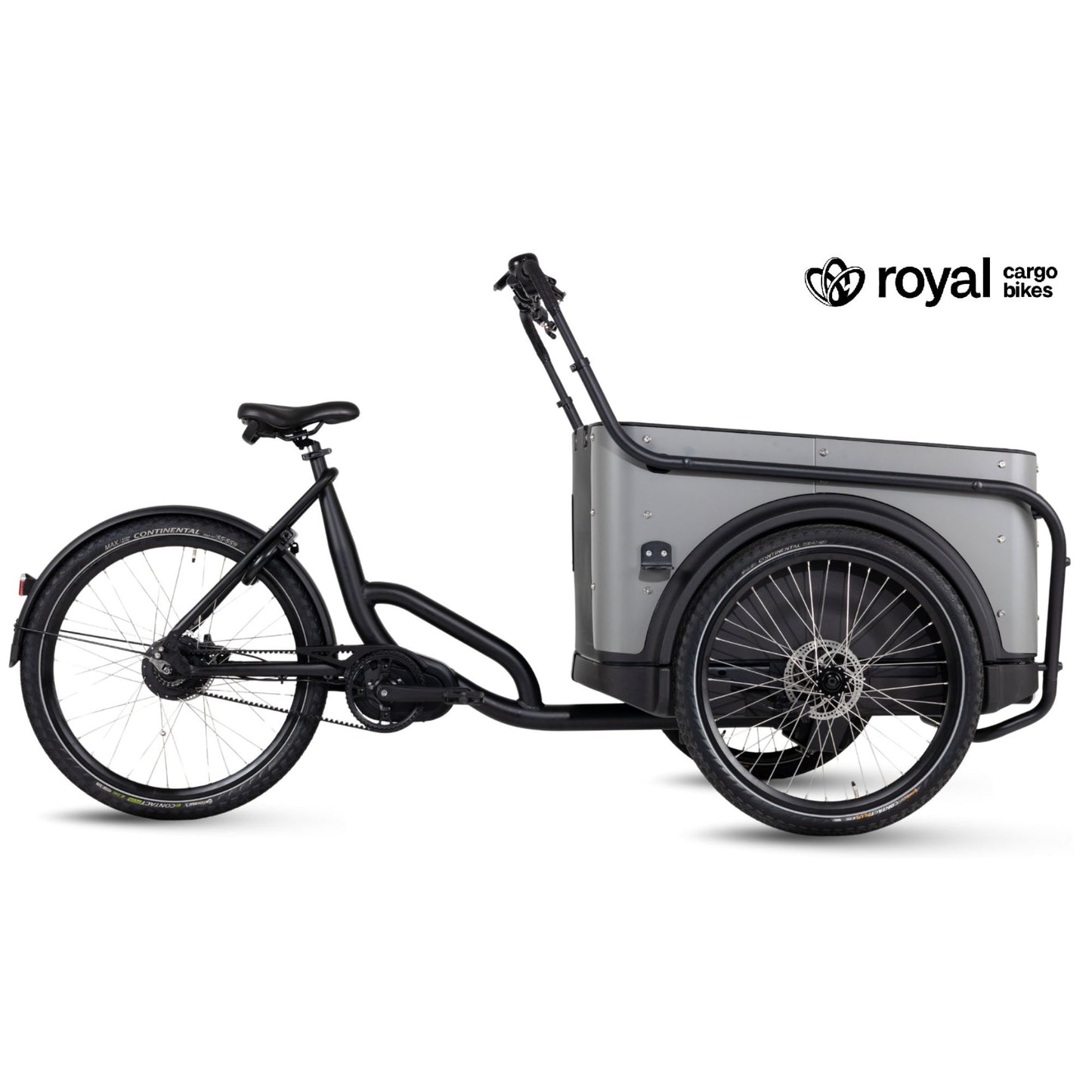 Royal Cargo Bike 3W Premium Plus | Elektrische bakfiets - Veilig, Ruim & Zorgeloos onderweg - Taupe Grijs