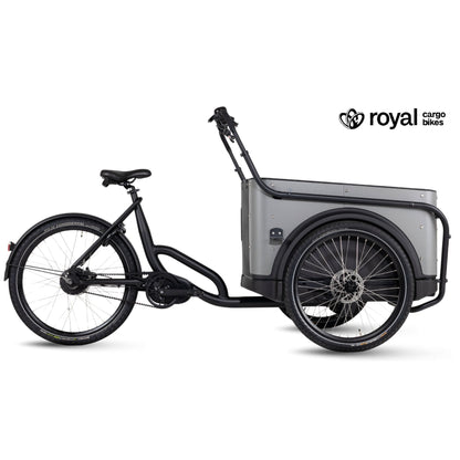 Royal Cargo Bike 3W Premium Plus | Elektrische bakfiets - Veilig, Ruim & Zorgeloos onderweg - Taupe Grijs
