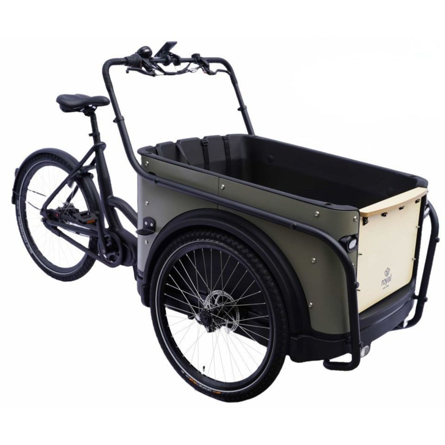 Elektrische bakfiets 3 wielen Royal 3W Premium Plus met ruime kunststof bak
