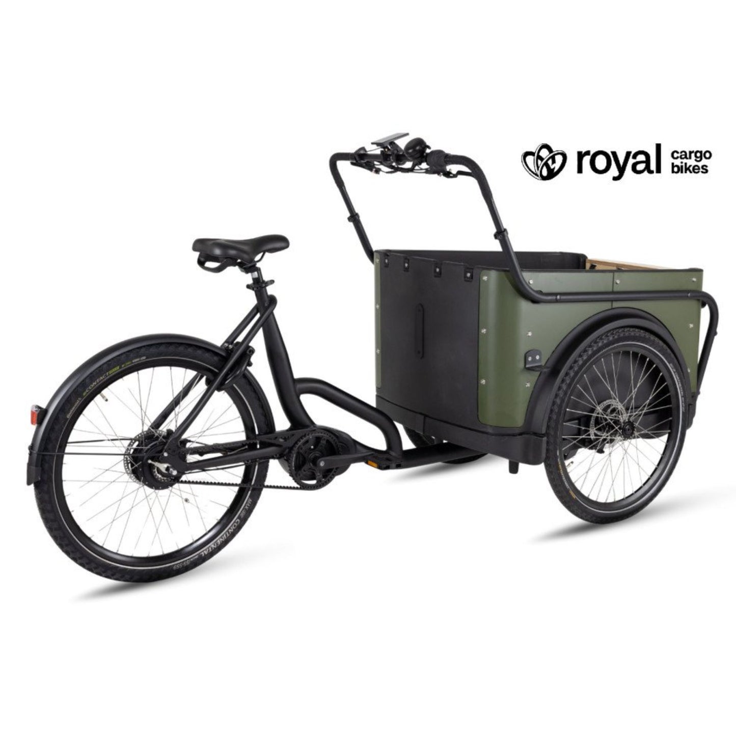 Elektrische bakfiets 3 wielen Royal 3W Premium Plus met ruime kunststof bak