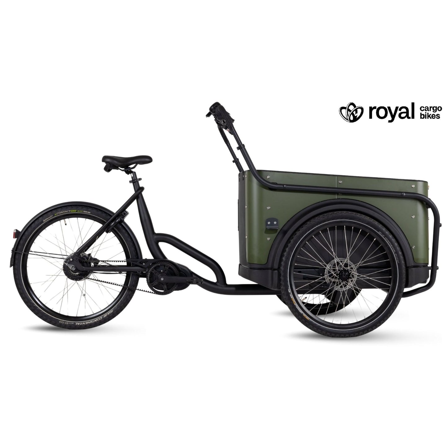 Elektrische bakfiets 3 wielen Royal 3W Premium Plus met ruime kunststof bak