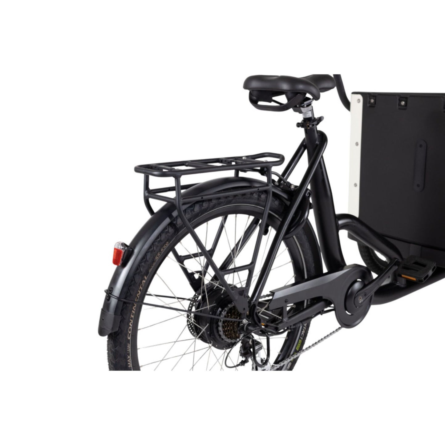 Elektrische bakfiets hond Royal Cargo Bike 3W Eco Dog in stadsomgeving