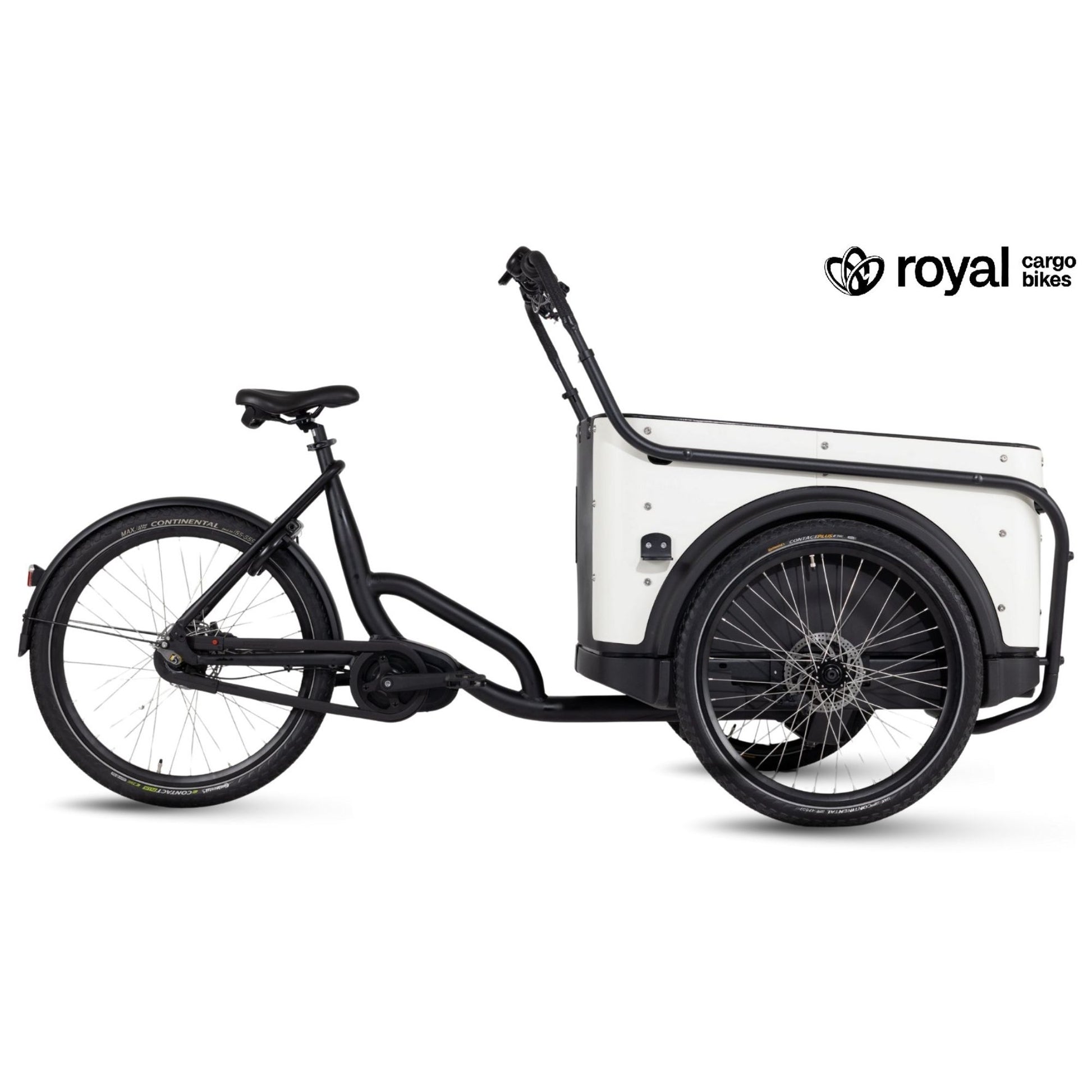 Elektrische bakfiets 3 wielen Royal Cargo Bike voor veilig hondenvervoer