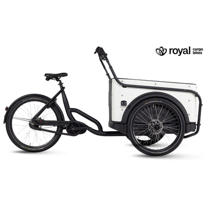 Elektrische bakfiets 3 wielen Royal Cargo Bike voor veilig hondenvervoer