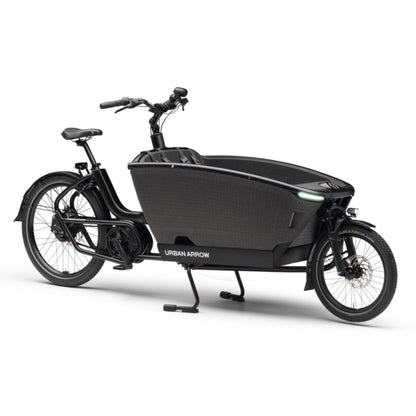 Elektrische bakfiets 2 wielen Urban Arrow FamilyNext Advanced in stadsomgeving