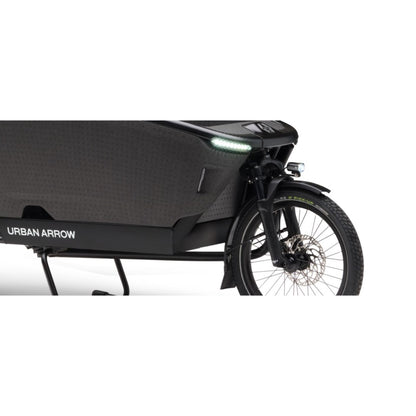 Elektrische bakfiets 2 wielen Urban Arrow FamilyNext Advanced in stadsomgeving