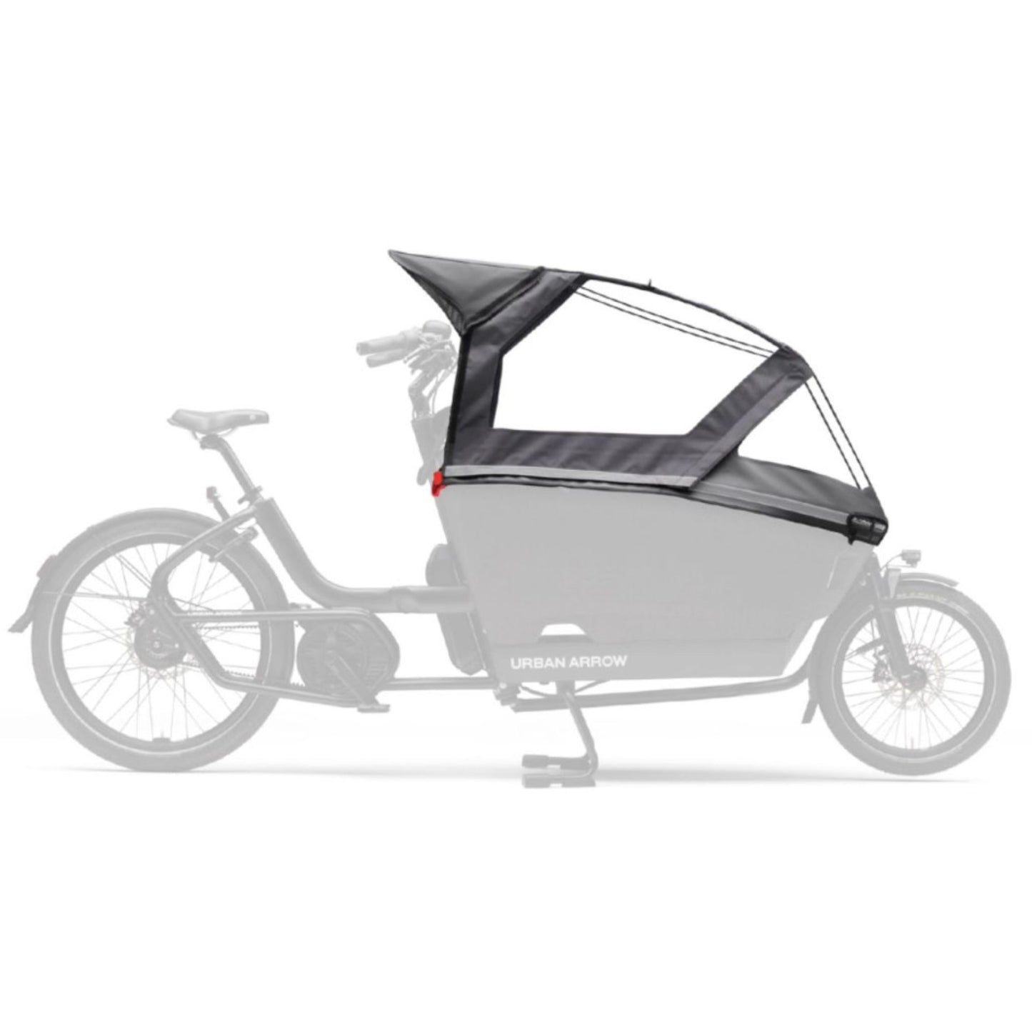Elektrische bakfiets 2 wielen Urban Arrow FamilyNext Advanced in stadsomgeving