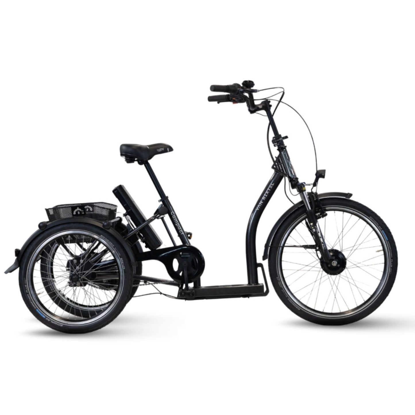 Van Rixtel Compact | Elektrische Driewieler – compact, stabiel en moeiteloos op pad – Antraciet