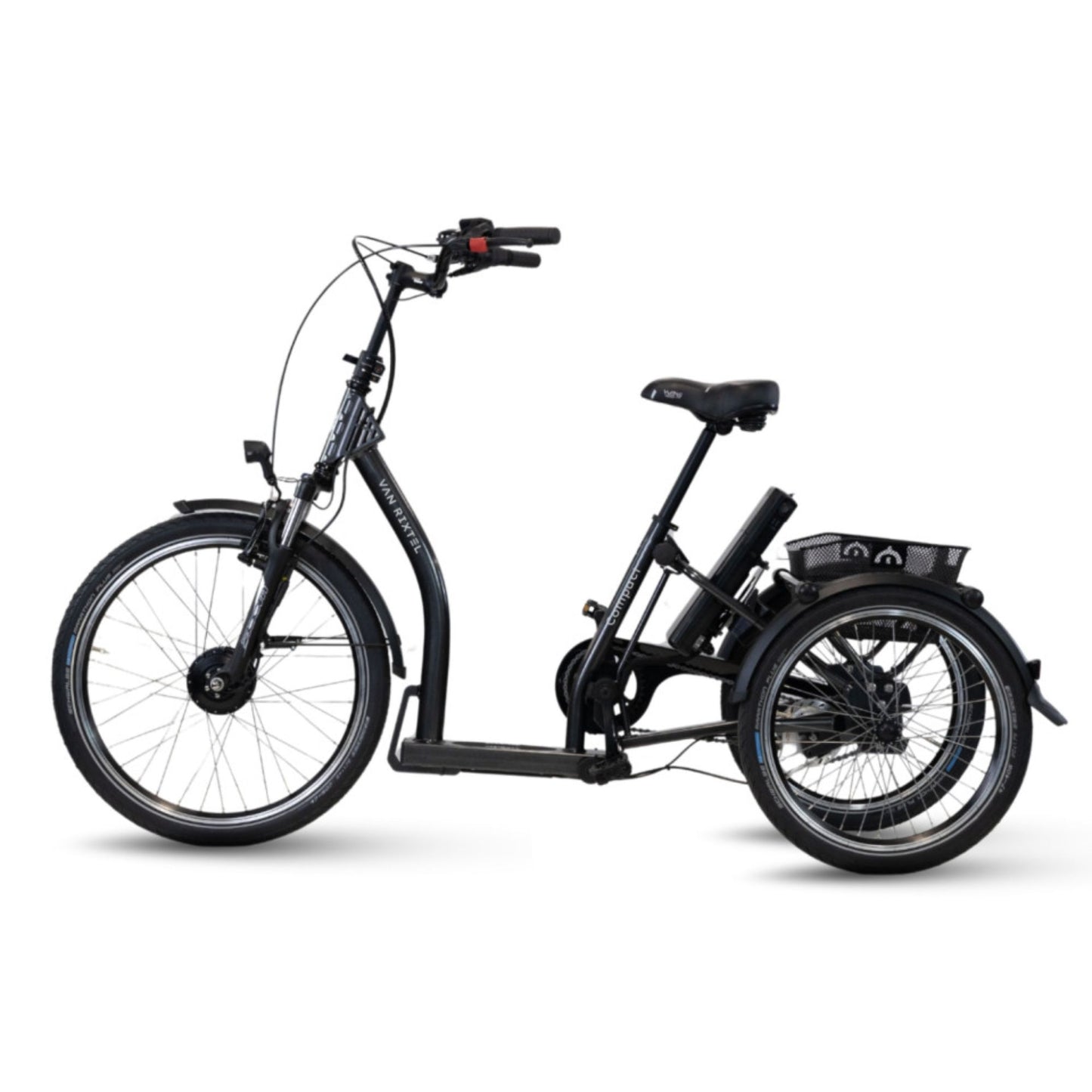Van Rixtel Compact | Elektrische Driewieler – compact, stabiel en moeiteloos op pad – Antraciet