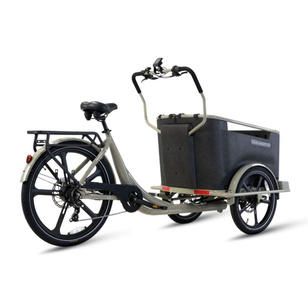 Elektrische bakfiets hond met lage instap en ruime EPP-bak
