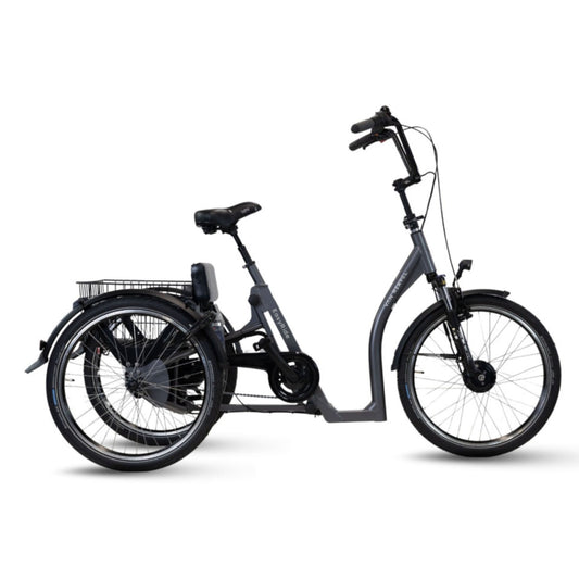 Comfortabele driewieler elektrische fiets voor volwassenen met lage instap