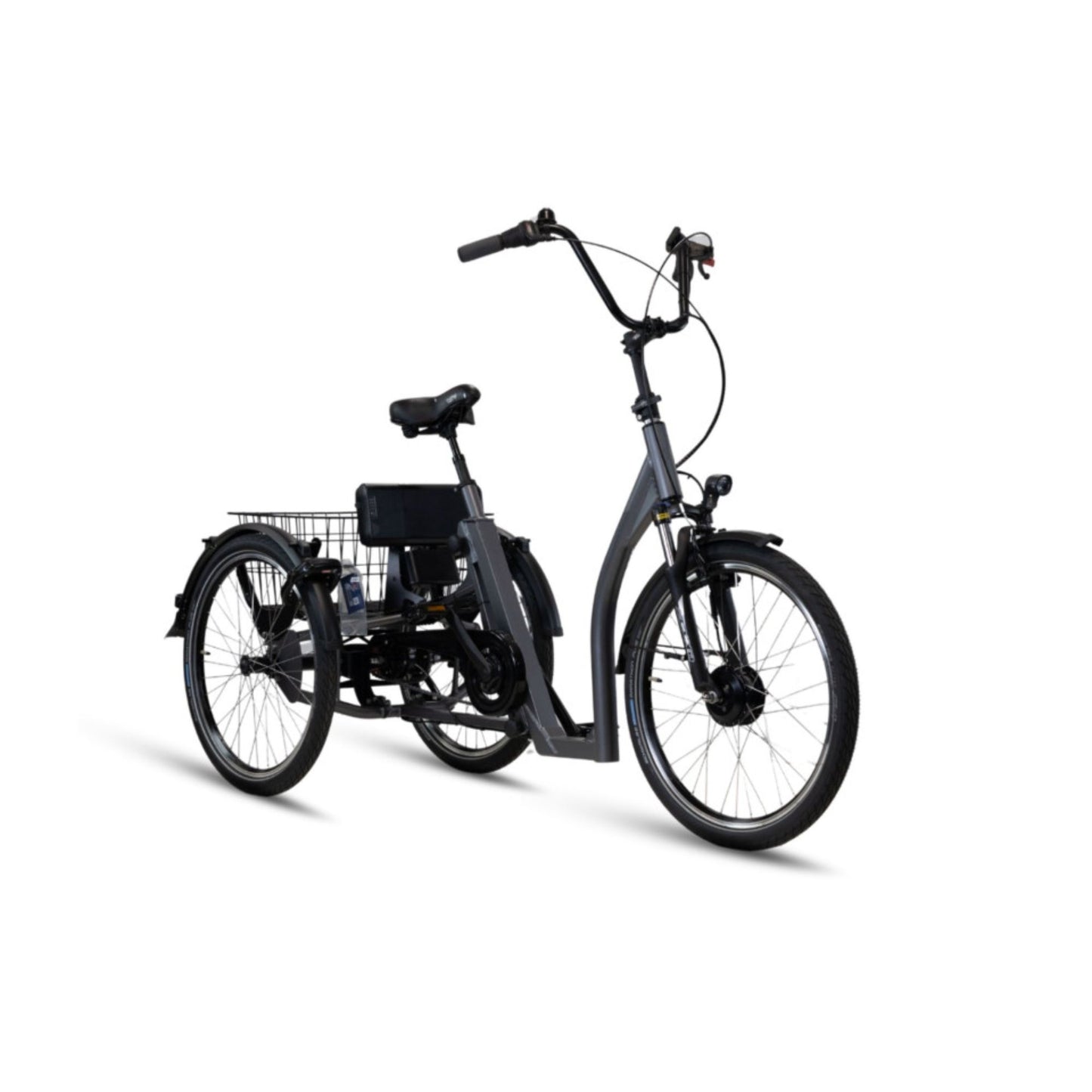 Comfortabele driewieler elektrische fiets voor volwassenen met lage instap