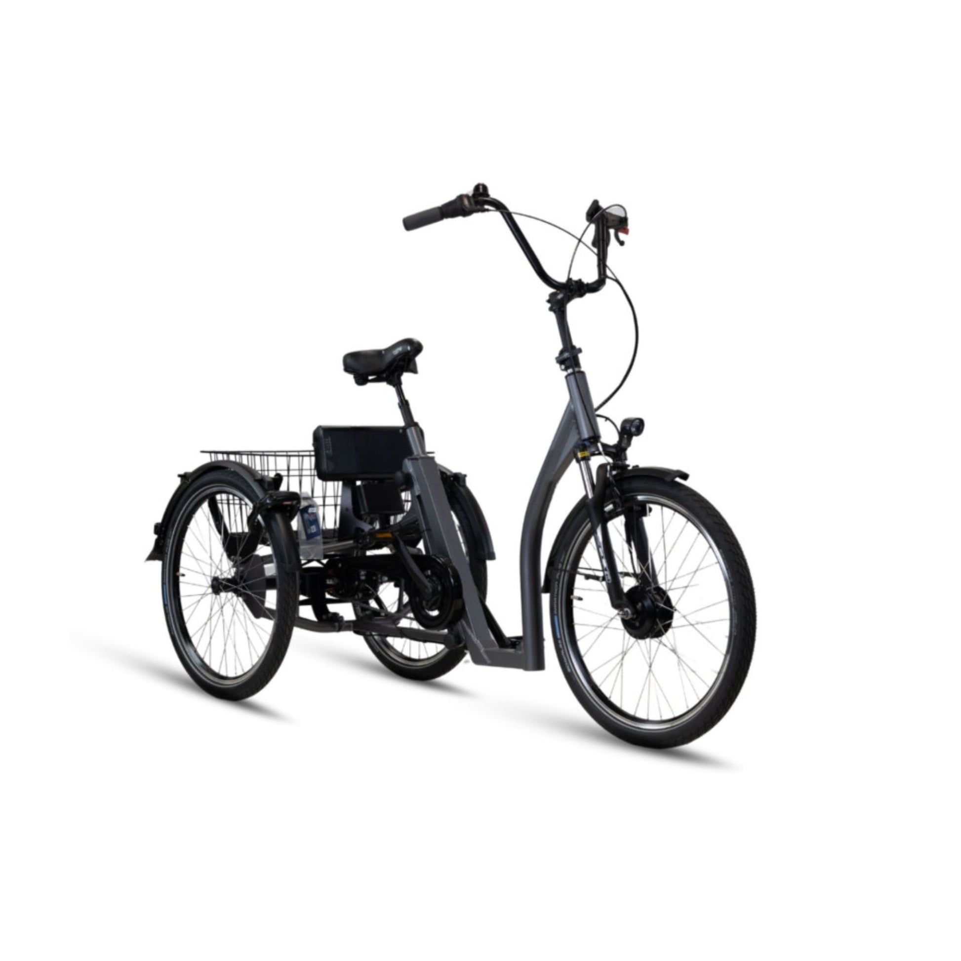 Comfortabele driewieler elektrische fiets voor volwassenen met lage instap