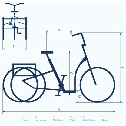 Comfortabele driewieler elektrische fiets voor volwassenen met lage instap