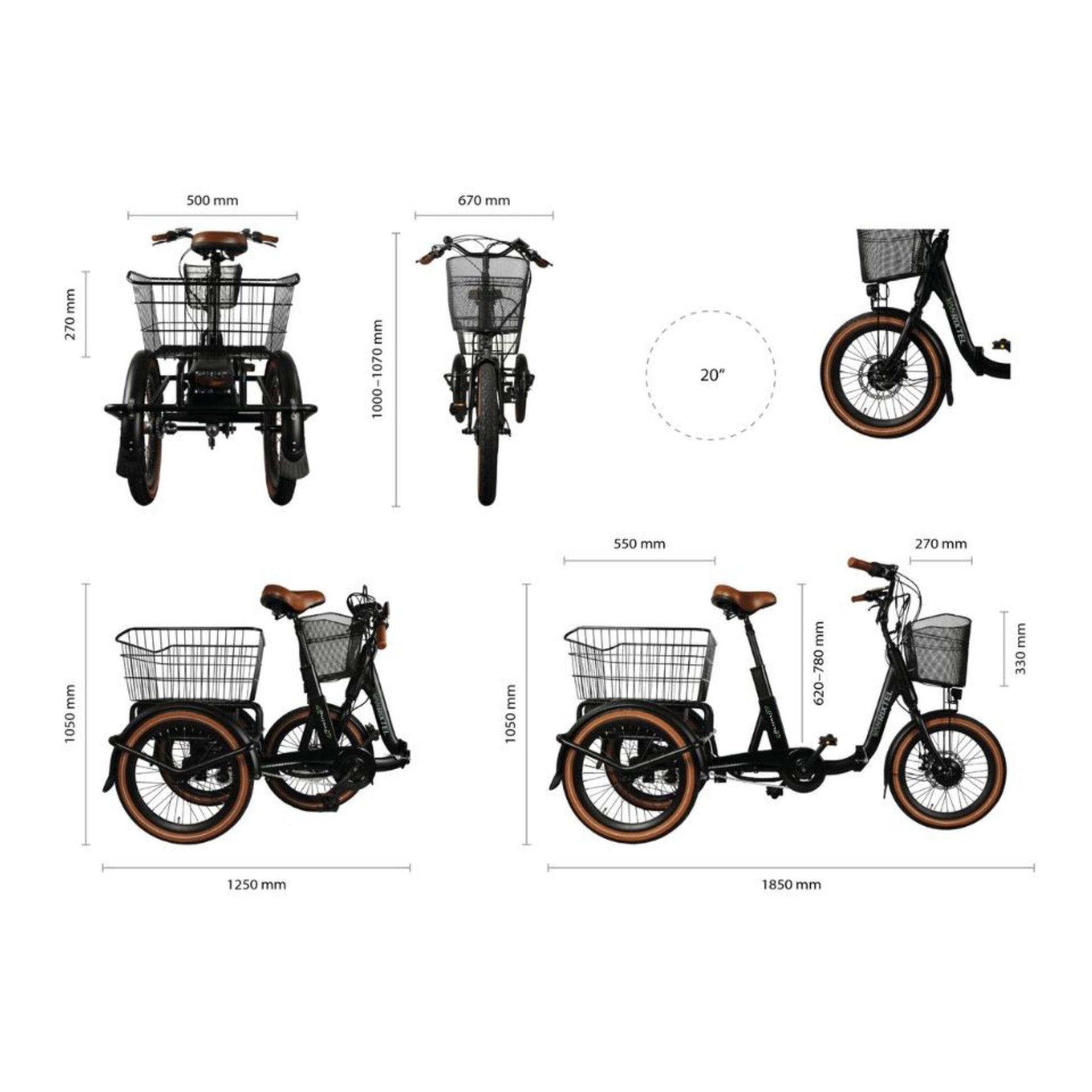 Elektrische driewieler Van Rixtel Swing Compact Fold met swing-functie