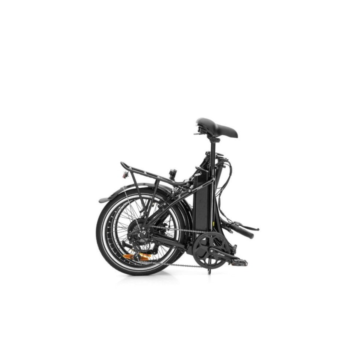 Lichtgewicht elektrische vouwfiets met 20 inch wielen en geveerde voorvork