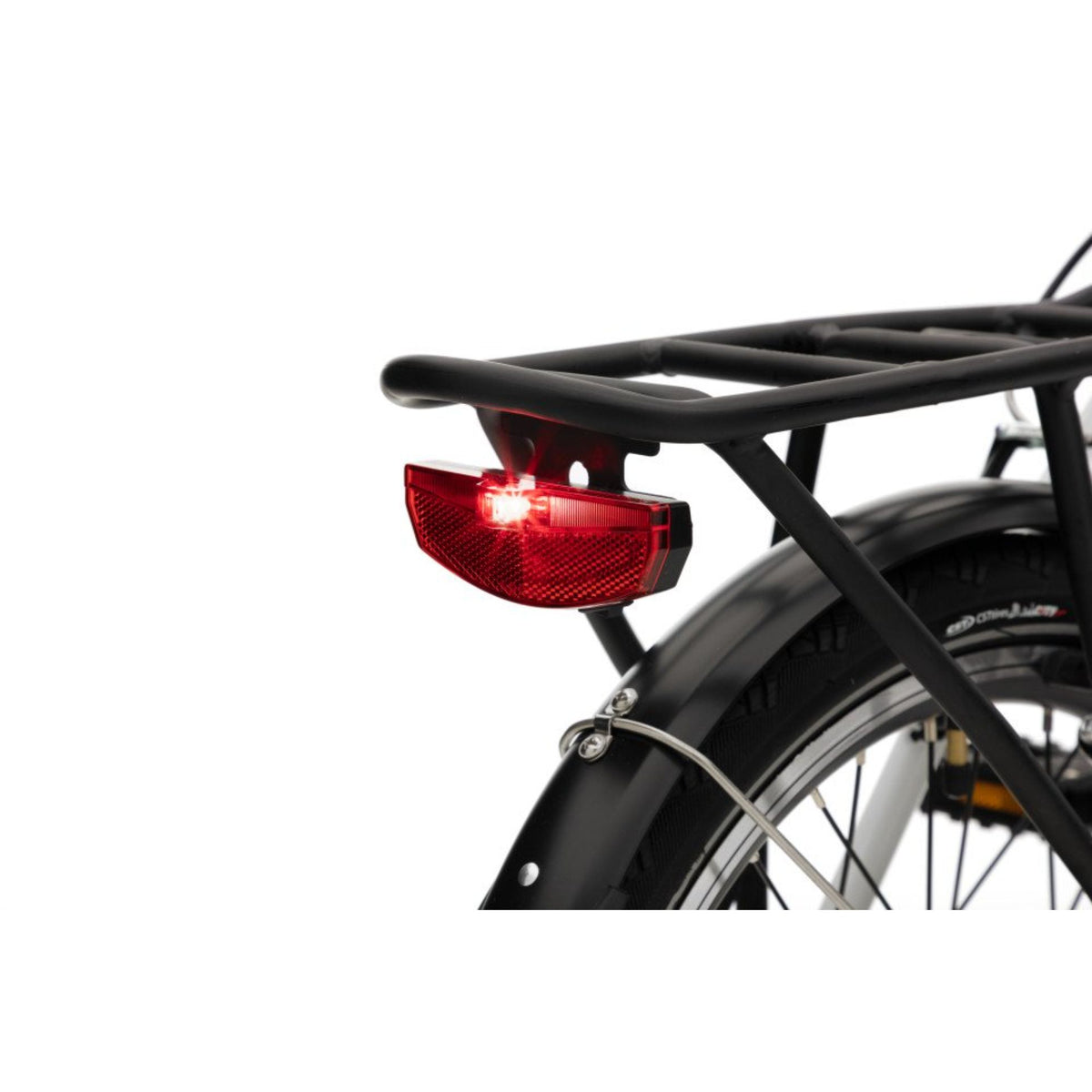 Lichtgewicht elektrische vouwfiets met 20 inch wielen en geveerde voorvork
